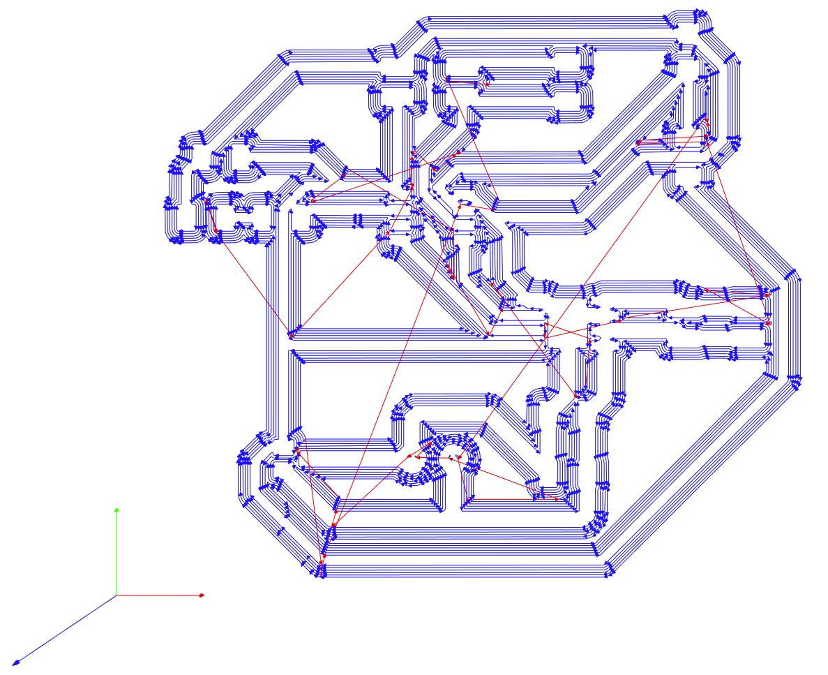 motor board traces toolpath